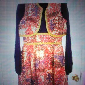 Mollie Parnis boutique Vintage winter dress with vest